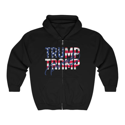 TRUMP Proud Full Zip Hooded Sweatshirt