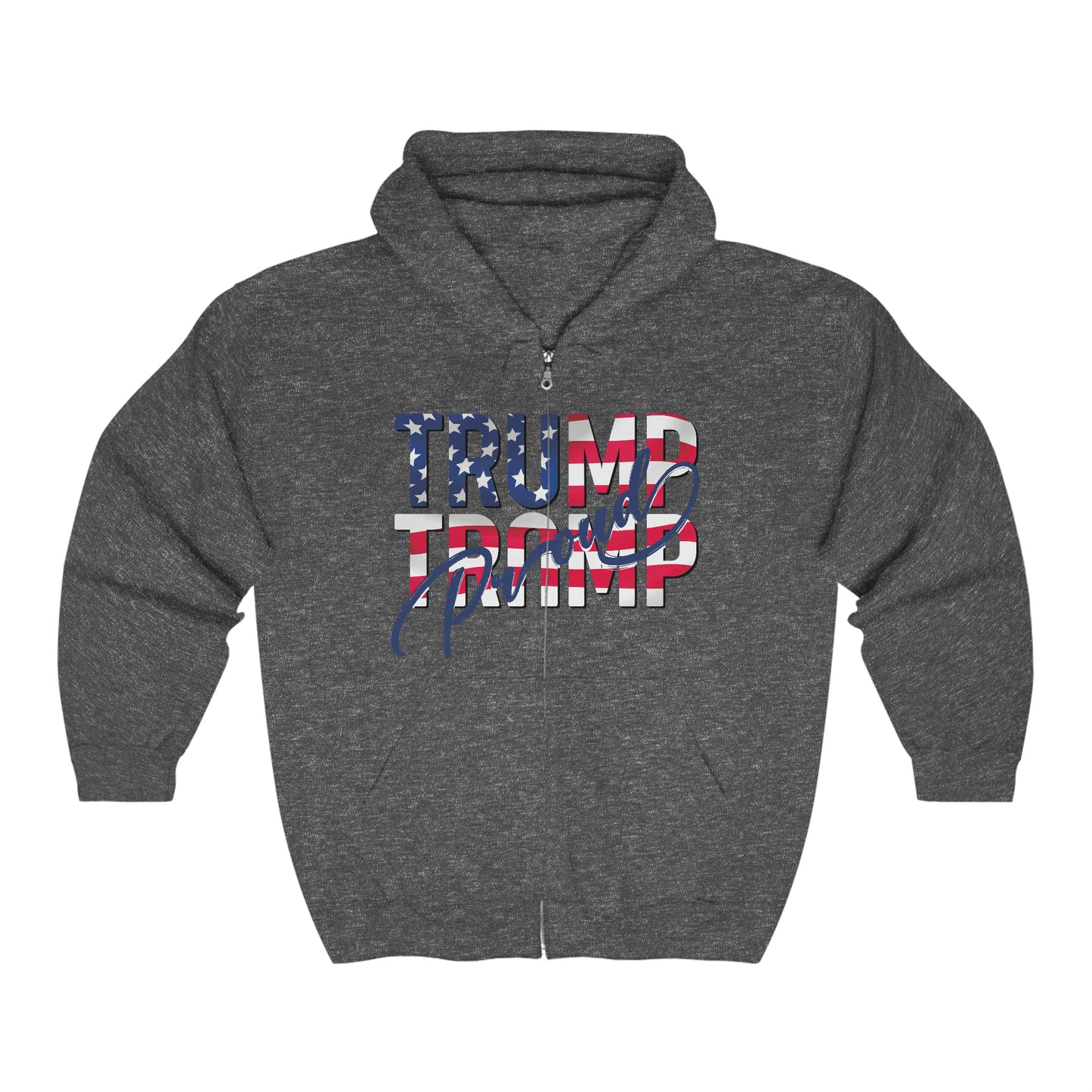 TRUMP Proud Full Zip Hooded Sweatshirt