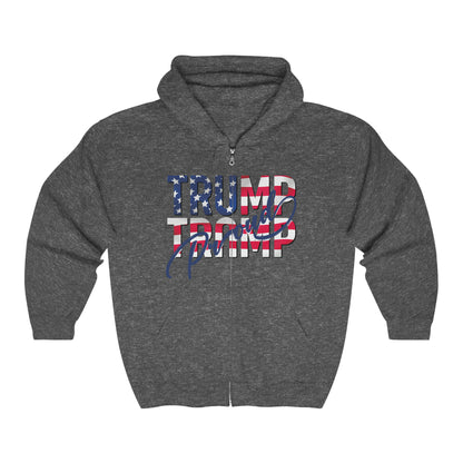 TRUMP Proud Full Zip Hooded Sweatshirt